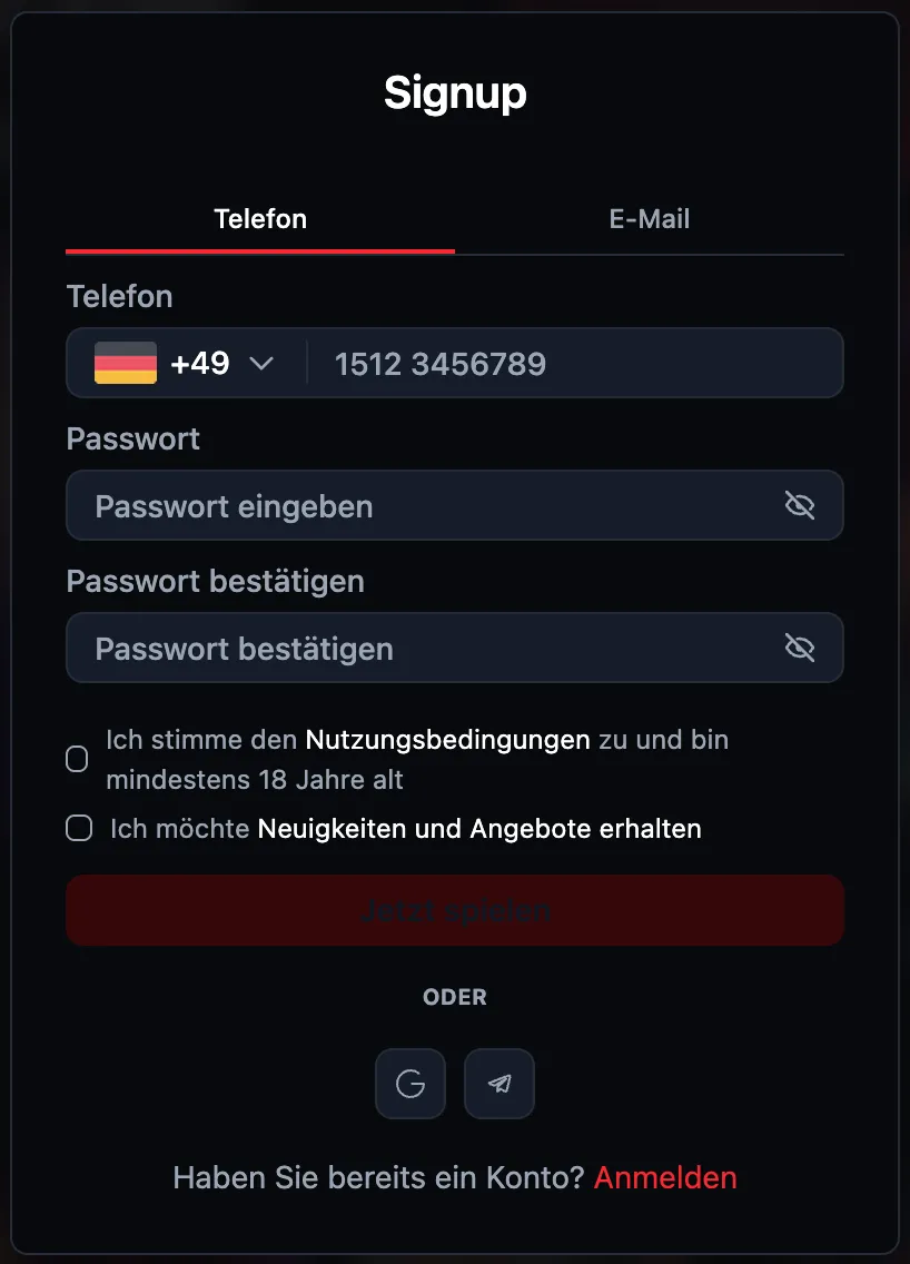 BetMakerz Casino Registrierung – Schnelle und sichere Kontoerstellung